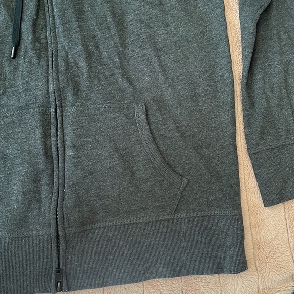 Victoria’s Secret Sport gray zip-up hoodie with mesh back panel - size medium - Picture 3 of 6